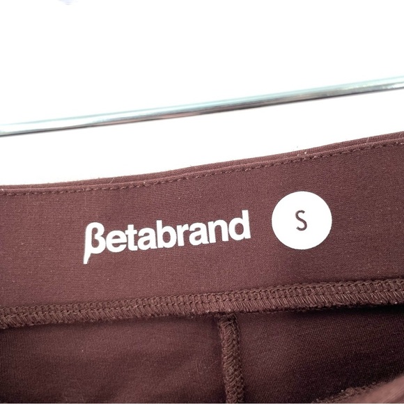 Betabrand SoHo Brown High Waist Stretch Pull On Ankle Crop Jogger Casual Pant - Picture 8 of 8